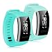 Produktbild kwmobile Huawei Band 2 / Band 2 Pro Armband - 2X Silikon Fitnesstracker Sportarmband für Huawei Band 2 / Band 2 Pro