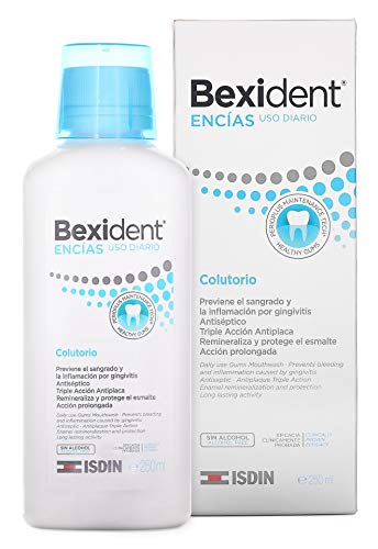 Isdin Bexident Encías Uso Diario Colutorio | Previene el sangrado y la inflamación por gingivitis | Higiene bucal diaria 1 x 250ml
