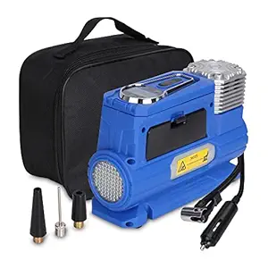 STARQ Digital Car Tyre Inflator - 12V DC Portable Air Compressor with LED Light 200 Watts Upto 200Psi 1+1 Year Extended Warranty (ST-TI-12B)