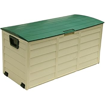 Samuel Alexander 3ft Waterproof Lockable Garden Storage Cabinet Shed Dark Brown Mocha