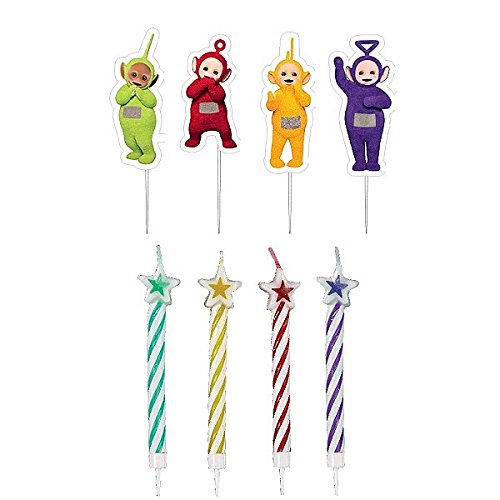 Amscan International 9901200 5 cm Teletubbies Pick Kerze