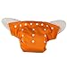 7 Color Adjustable Reusable Nappy Covers Inserts Washable Baby Cloth Diaper (Orange)
