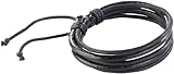 St. Leonhard Armband Dame, Herr: Schlichtes Leder-Baumwoll-Armband (Handschmuck)