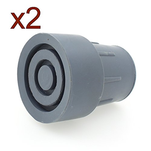 Virolas de goma de alta calidad (Pack 2) - elija su color de tamaño! 25mm (gris)