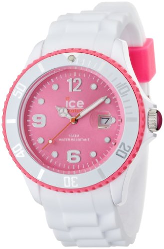 Ice-Watch Unisex-Armbanduhr Ice-White Big wei/pink Analog Quarz SI.WP.B.S.11 Ice-Watch Unisex-Armbanduhr Ice-White Big wei/pink Analog Quarz SI.WP.B.S.11