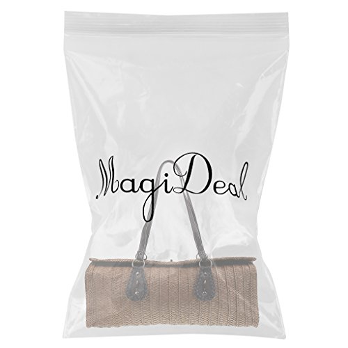 MagiDeal Frauen Stroh Sommer Strand Meer Schultertasche Handtasche Tote – Dunkelbraun, one size - 2