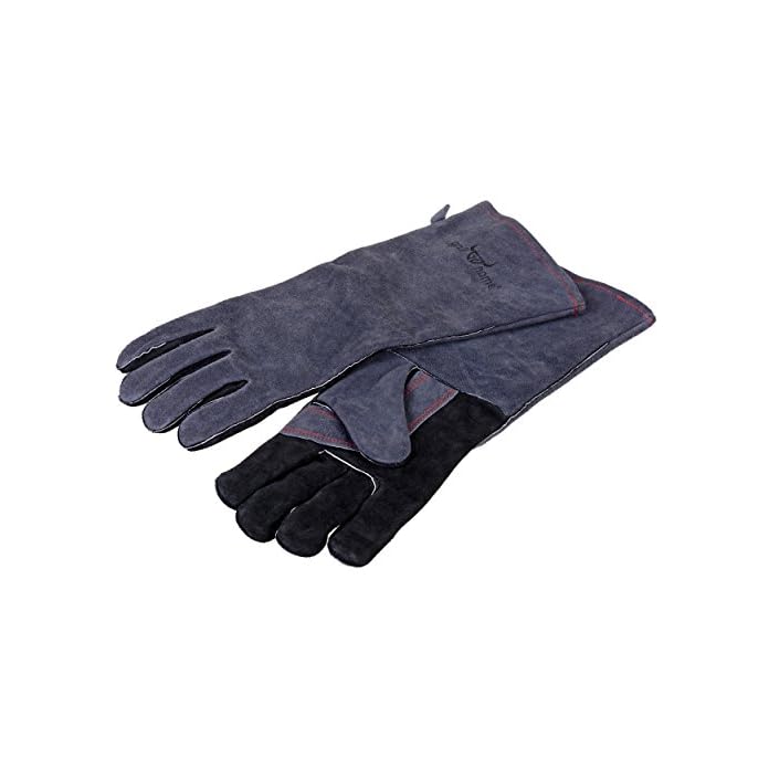 Grwe Grillhandschuhe Lang Echtleder