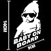 'Cool Hip Hop Baby On Board Sticker Size 20 cm x 12.5 cm