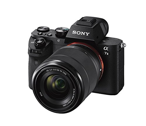 Sony ILCE7M2KB Full Frame Compact System Camera with SEL2870 Lens Kit (5-Axis Image Stabilization, 24.3 MP, Fast Hybrid AutoFocus) - Black