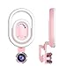 Produktbild NOBLJX Handy Lens LED Ring Self-Timer Light wiederaufladbare 9 Mode Adjustable Brightness Fill Light 15 Times Macro Lens und 110 ° Wide-Angle Lens Switch Adjustment,Pink