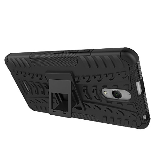 Alcatel Pixi 4 6 inch 3G 8050 Funda   Anzhao Heavy Duty silicona h  brida con soporte C  scara de Cubierta Protectora de Doble Capa Funda Caso para Alcatel Pixi 4 6 inch 3G 8050  Negro 