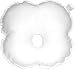 Anti-Pressure Baby Head Support Pillow MADE IN ENGLAND. Recommended by Paediatricians to prevent flathead (positional plagiocephaly). Breathable pillow with 100% Cotton Cover (White). The central cavity provides a non pressure soft all round positioning surface allowing for natural cranial reshaping. Can be used anywhere.