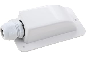 DRELD Single Solar-Cable-Entry-Gland-Housing de ABS Prensaestopas de Entrada de Cable Placa de Entrada de Cable Impermeable de 2 a 6 mm² para Techo de RV Impermeable, Barcos, Yates, Autocaravana