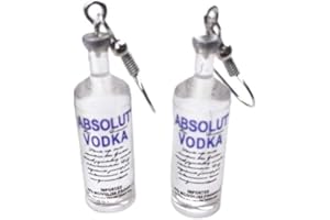 CLOCKJUAN 1 Paar Wodka-Flaschen-Tropfen-Ohrringe, kreative Cartoon-Style, praktisches Design, Schmuck-Fundstücke, Regular, Kunststoff