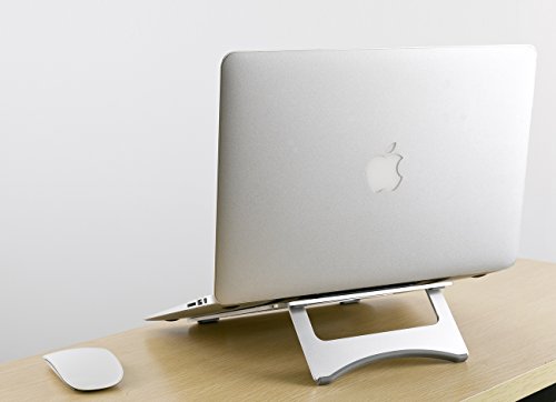 Faltbarer Laptop Ständer, J-Bonest Universal Aluminium Laptop-Standplatz Notizbuch-Kühlen Ergonomischer Komfortabler Notebook Halterung Leichtklapp Computer Halter für 11-15 Zoll (Faltbar) - 9