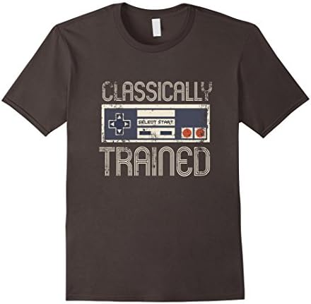 Men's Vintage Video Game Controller Classically Trained Shirt Large Asphalt