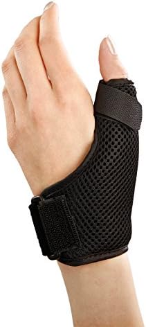 Wrist & Thumb Brace โ Provides excellent support for wrist and thumb arthritis, basal thumb arthrosis, rhizarthrosis, thumb tendonitis and thumb injuries such as thumb sprains โ available in 3 sizes. (Medium)