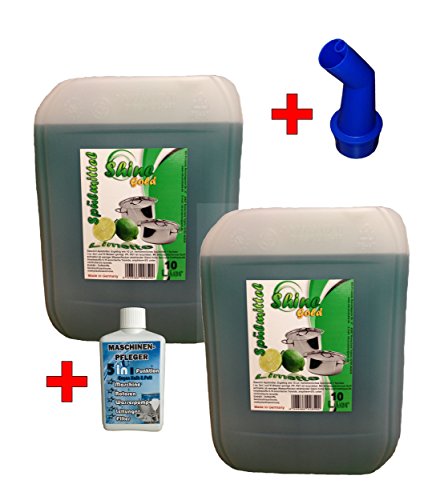 Preisvergleich Produktbild 2 x 10 Ltr. Spülmittel + Ausl. +1MP Handspülmittel Geschirrspülmittel Spüli