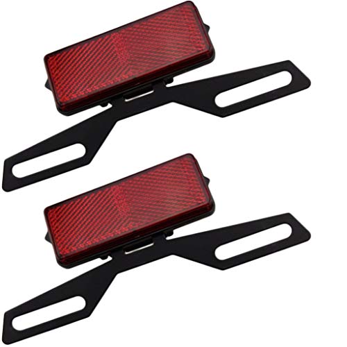 BIEE - Riflettore per Moto con Supporto, 2 Pezzi