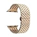 Price comparison product image For iWatch Strap 38mm Rose Gold AISPORTS Apple Watch Straps 38mm Stainless Steel Smart Watch Bands Adjustable Replacement Strap Bracelet Buckle Butterfly Clasp for 38mm iWatch Series 3/2/1 Sport Edition