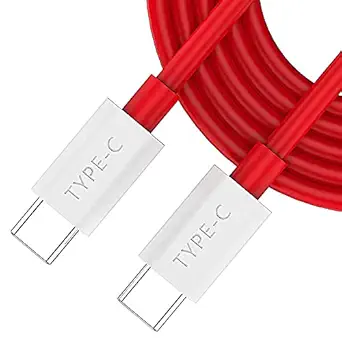 GROFL Type C Cable, OnePlus 8T/9/9pro Charging Cable 6.5A Warp Charge USB C to USB C Cable Male, Replacement 1m 65W Fast Charger Cable(65W C Cable)
