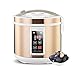 Produktbild JanTeel Schwarzer Knoblauch Fermenter, Elektrische Gärbottich Schwarz Knoblauch Gärung Maschine hausgemachter Haushalt DIY zymolysis Box Maker Recycle Automatischen Betrieb (5L, Golden)
