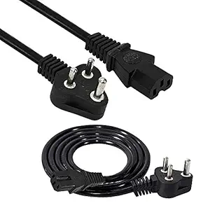 BEcom 3 Pin Power Cord Cable for Computer, Monitor, Printer, UPS, PC SMPS (20 Yard)