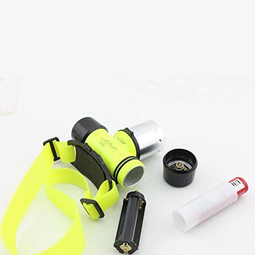 CREE T6 U2 LED Wasserdichte Tauchen Unterwasser Scheinwerfer Licht Torch LED (100-200 Meter)Waterproof LED Schwimmen Tauchen Taucherleuchten Head Light Taschenlampe mit 3 Lichtmodus - 5