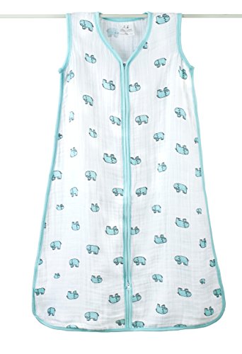 aden + anais Unisex Baby Jungle Jam Muslin Sleeping Bag Elephant Small