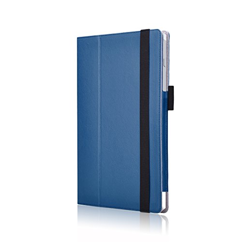 Microsoft Surface Pro 3 Cover Tasche mit praktischer Stand Funktion Case aus robustem Kunstleder kombiniert Schutz und Design für Ihr Microsoft Surface Pro 3 Hülle Case Blau von UC Express® - 7