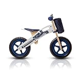 KinderKraft Runner Laufrad aus Holz mit Tasche und Klingel in 2 Farben (Motorrad) - 2