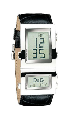 D&G DW0358 'Highlander' Digital Dial Black Strap Watch