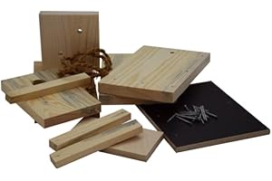 CHRISTOPHORUS-WERKSTÄTTEN Nesting Box Kit Made of Pine Wood for DIY Construction and Design | Great Tit | Species-Specific and Handmade According to NABU Specifications | Waterproof Cover | Nesting Aid | Bird House