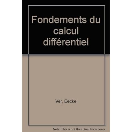 Fondements du calcul différentiel