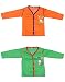 Babeezworld Baby Cotton Front Open Full Sleeves Vest Tshirt Jhabla Top Suitable For Girls & Boys (Kids Pack Of2) RS.299.00