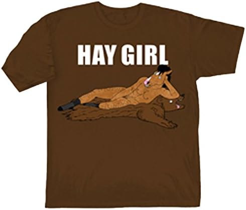 Bojack Horseman 'Hay Girl' Funny Men's T-Shirt (Fully Licensed) (x-large)