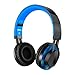 Produktbild Xshuai 1.2m faltbare über Ohr-Stereokopfhörer verdrahtete weiche Ohrenschützer des Kopfhörer-für iPhone PC (Blau)