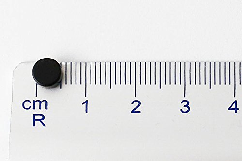 GRIMO | 30 Mini Power-Magnete (schwarz) – ULTRASTARKES NEODYM 6x3mm – Extra starke kleine Dauermagnete – Scheibenmagnete als Kühlschrank-Magnet Whiteboard-Magnet Magnettafel-Magnet - 3