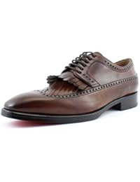 Giorgio Rea Scarpe Uomo Marroni Eleganti con Frange Fatte A Mano Vera Pelle Taglia EU 40 41 42 43 44 45 Derby Lacci