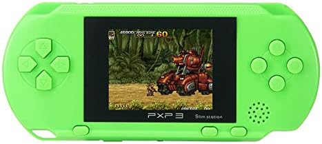 JouerNow Green PXP 3 Handheld Slim 16 Bit Game Console Retro Video Game 150+ Games