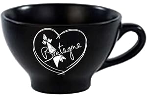 BZH Bolée à cidre en grès Noire cœur de Bretagne