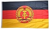 Hissfertig mit 2 Metallösen Flaggenfritze® Flagge/Fahne Deutschland DDR Nationale Volksarmee NVA - 90 x 150 cm