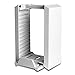Produktbild Games Tower / Vertikaler Stand in Weiße - ElecGear Standfuß Vertikalständer Game DVD Blu-ray Disc Aufbewahrungshalter 12stk. Spiele Disks Glacial White for PlayStation PS4, Pro, Slim and Xbox One Slim - 4 Console