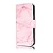 Produktbild Chreey iPhone 5 5S SE Hülle, Marmor (Marble) Serie Muster Premium PU Leder Schutzhülle Brieftasche Flip Handyhülle [Rosa Marmor]
