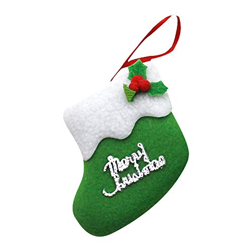 Preisvergleich Produktbild Pottoa Weihnachtsstrumpf-Mini-Socken-Weihnac... Dekor Bonbonfarbene Weihnachtsmann-Socken