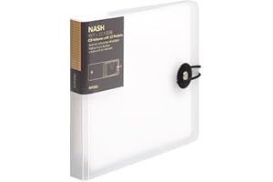 TOVINANNA Optimale CD-Aufbewahrung, 12 Stück, für CD/DVDs, CD-Aufbewahrung, Aufbewahrungstasche für CDs, tragbar, für Auto