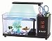 Produktbild USB Desktop Mini-Aquarium LED Schreibtischlampe Stifthalter Kleine Dekorative Ökologische Aquarium Nimm Dir Zeit Wecker