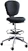 Produktbild Extended Height Chair,Pneumatic Seat,26"x26"x39-49,Black, Sold as 1 Each