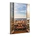 Produktbild Calvendo Premium Textil-Leinwand 80 cm x 120 cm hoch, Blick aus dem Fenster | Wandbild, Bild auf Keilrahmen, Fertigbild auf echter Leinwand, Leinwanddruck: Nizza - Cote d'Azur Orte Orte