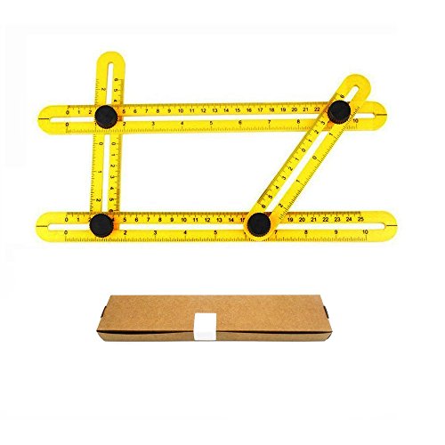 Makone Angle-izer Vorlage Werkzeug, Multi-Winkel Mess-Lineal, General Angleizer Vorlage Lineal für Handymen Builders Handwerker - 5